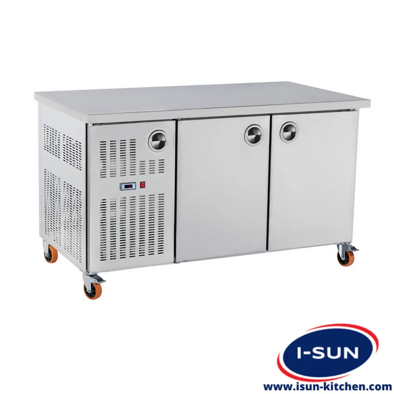 فریزر میز کار استیل ۱۲۰ آیسان