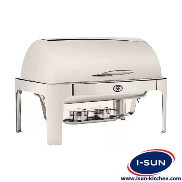 شفینگ دیش مستطیل رول تاپ استیل