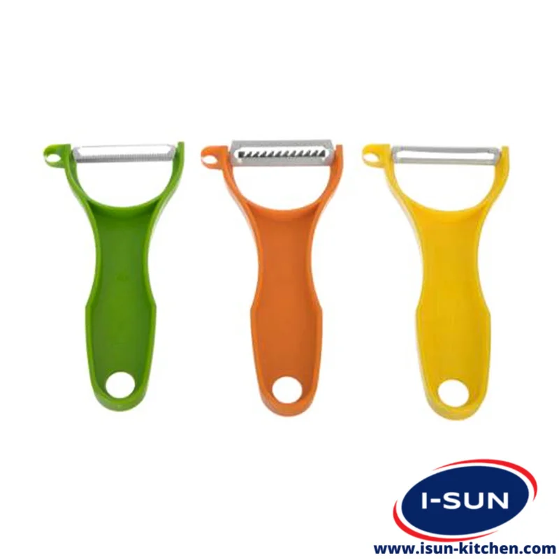 پوست کن و رشته کن هلالی دسته پلاستیکی