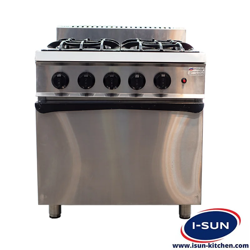 اجاق گاز 4 شعله فردار صنعتی آیسان